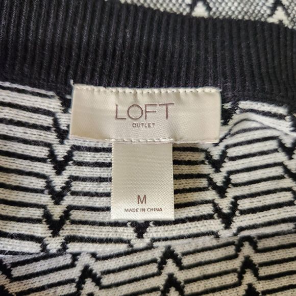 M Loft Outlet Sweater Knit Stretch Flare Skirt Academia Mod Goth Grunge New Year - Picture 3 of 6